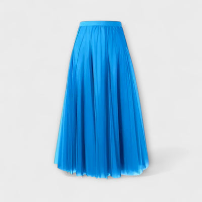 Lucia – Falda midi de malla plisada