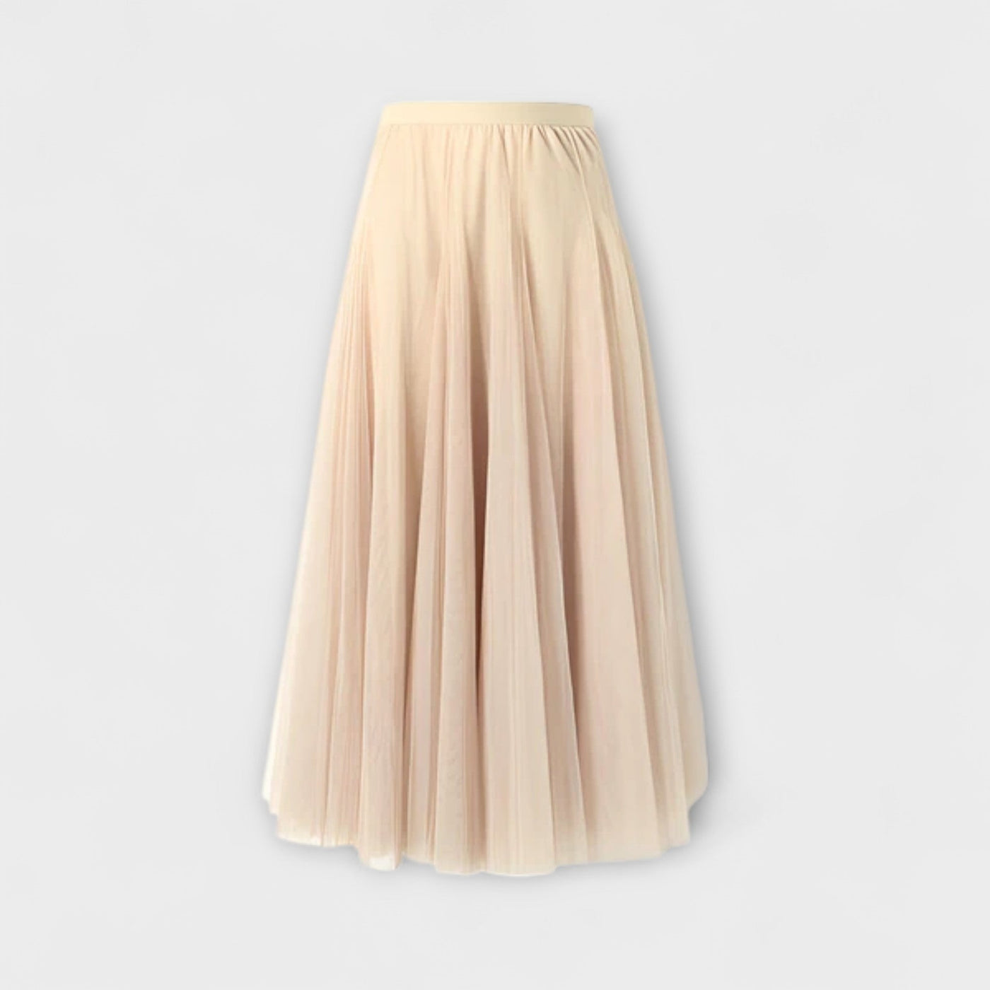 Lucia – Falda midi de malla plisada
