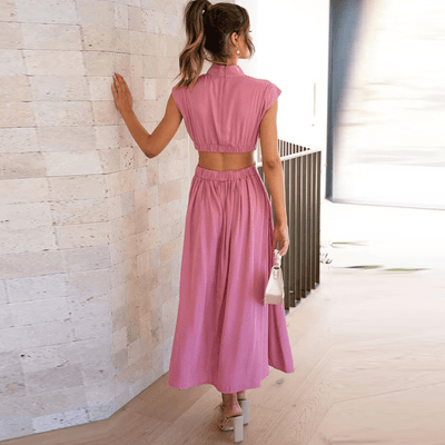 Moda Nova™ | Vestido largo fluido atemporal