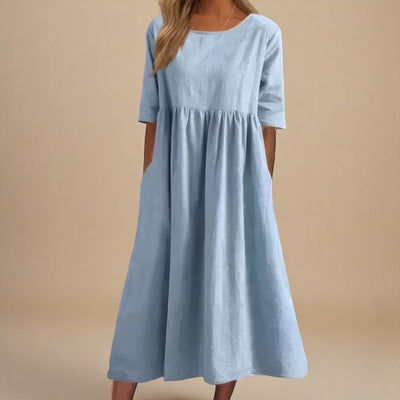 Moda Nova™ | Vestido favorecedor de algodón