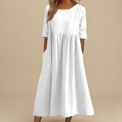 Moda Nova™ | Vestido favorecedor de algodón