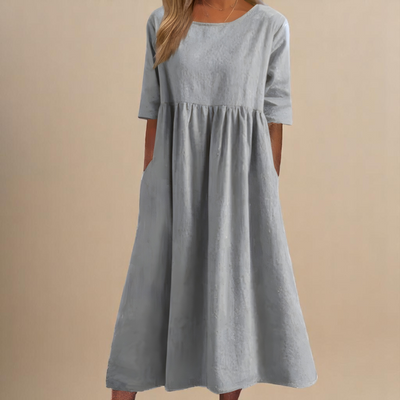 Moda Nova™ | Vestido favorecedor de algodón