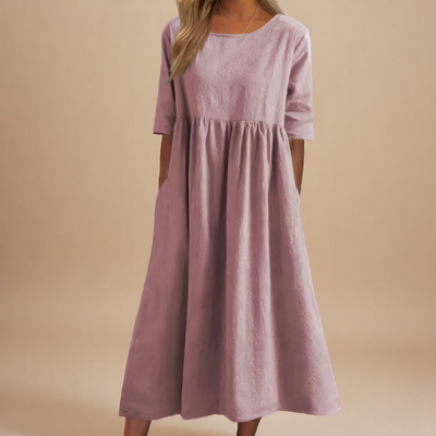Moda Nova™ | Vestido favorecedor de algodón