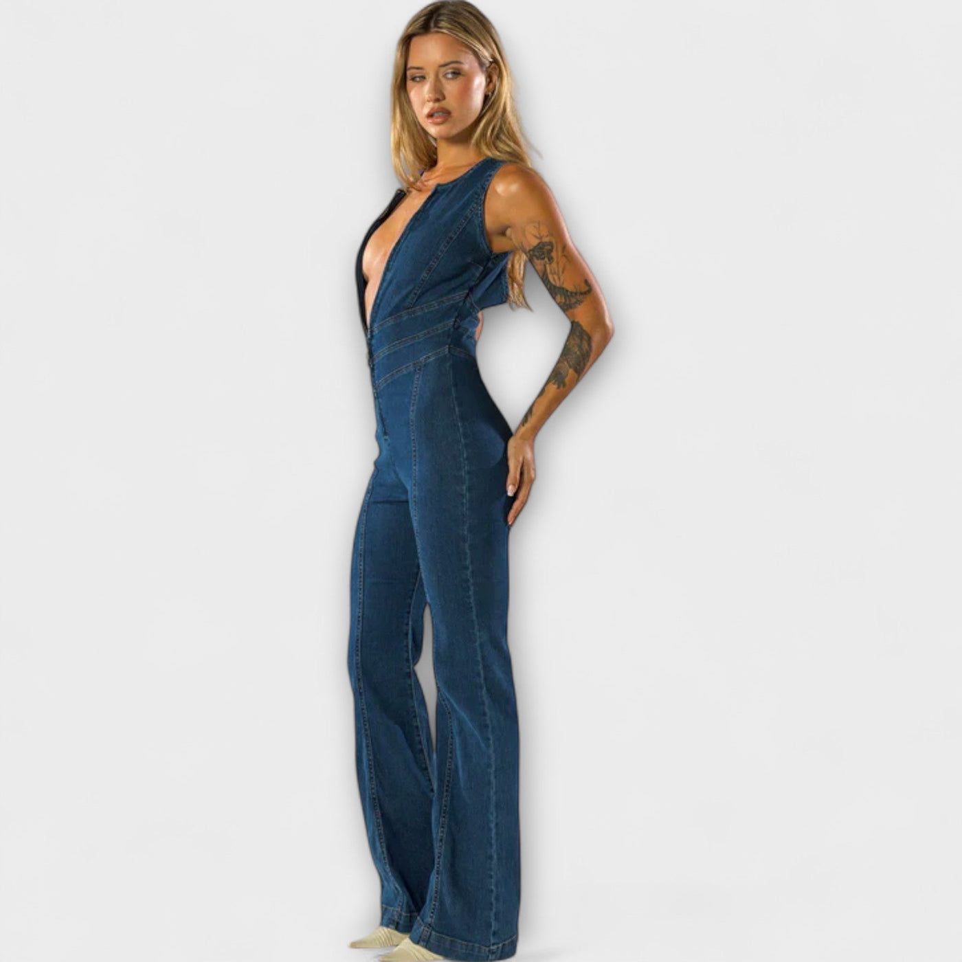 Rebecca – Denim Jumpsuit