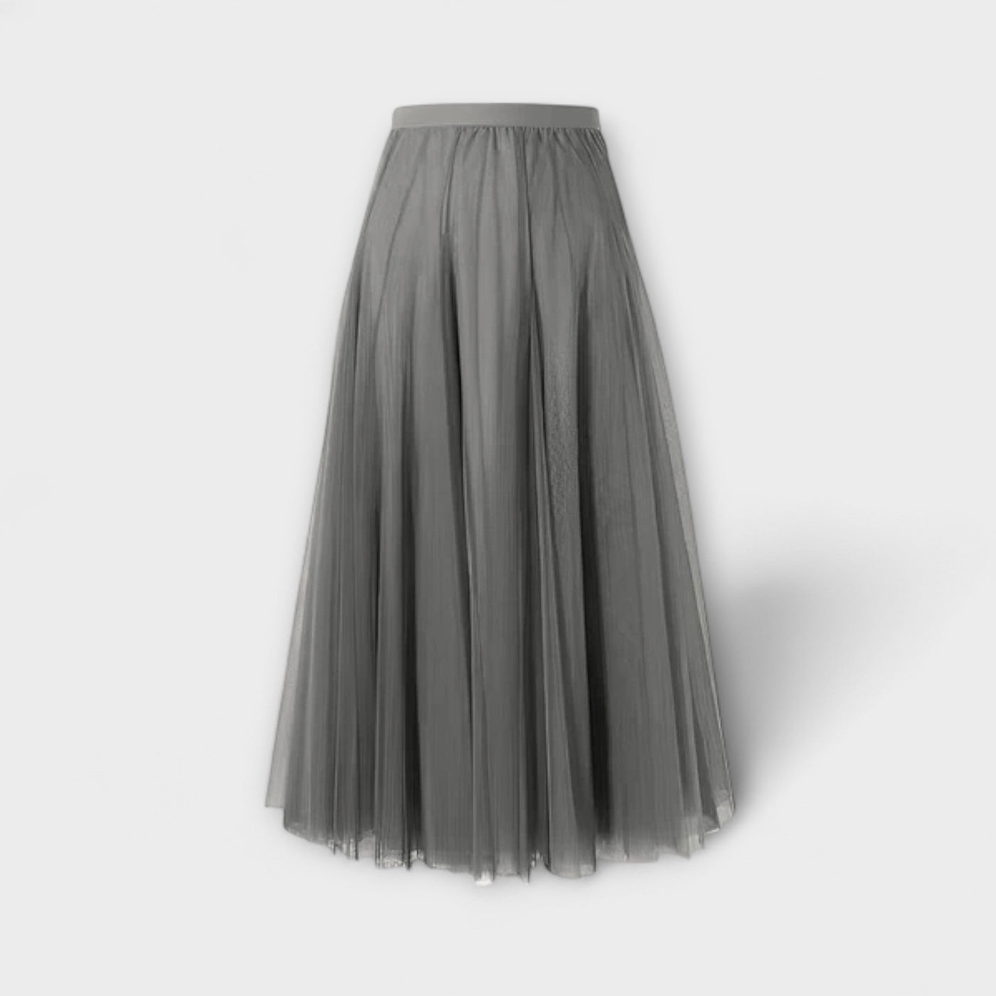 Lucia – Falda midi de malla plisada