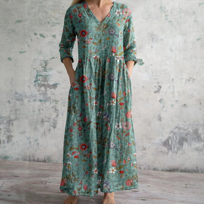 Moda Nova™ | Vestido de verano con estampado floral