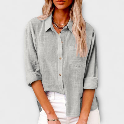 Eva – Camisa de lino de manga larga