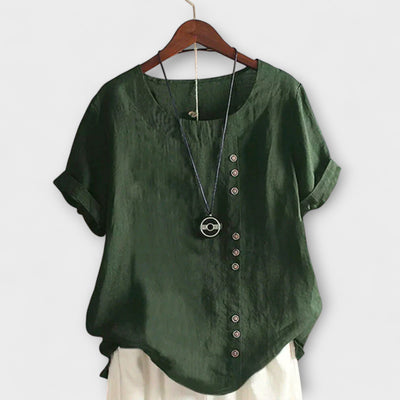 Nora – Blusa de mujer con mangas cortas