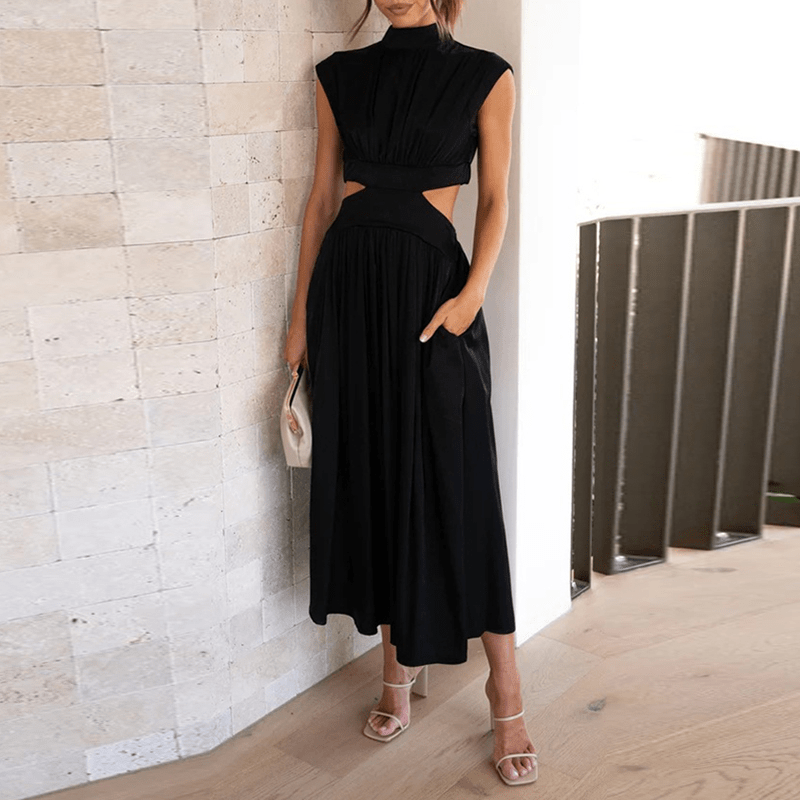 Moda Nova™ | Vestido largo fluido atemporal