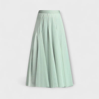 Lucia – Falda midi de malla plisada
