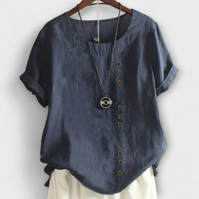 Nora – Blusa de mujer con mangas cortas