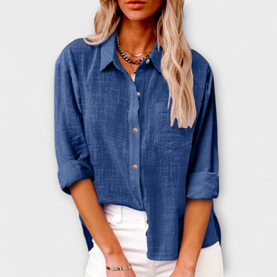 Eva – Camisa de lino de manga larga