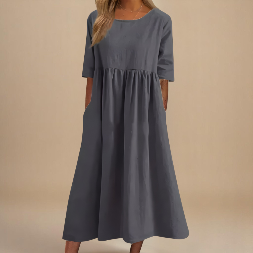 Moda Nova™ | Vestido favorecedor de algodón