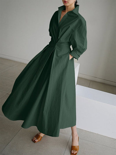 Moda Nova™ | Vestido largo fluido atemporal