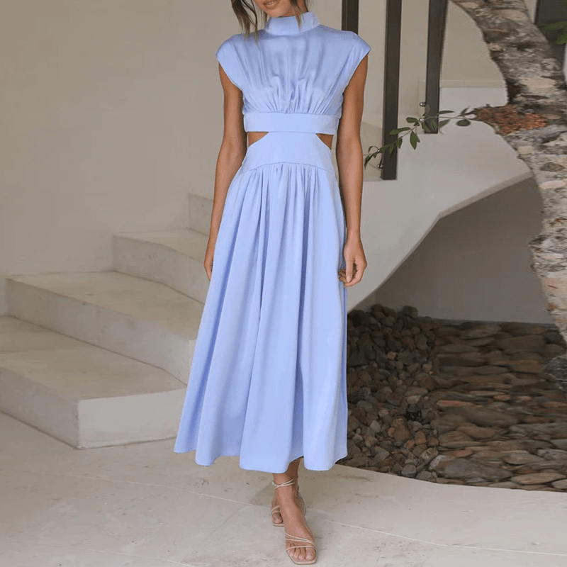 Moda Nova™ | Vestido largo fluido atemporal