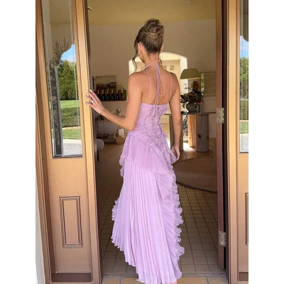 Moda Nova™ | Vestido largo con volantes elegantes