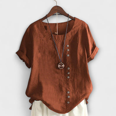 Nora – Blusa de mujer con mangas cortas