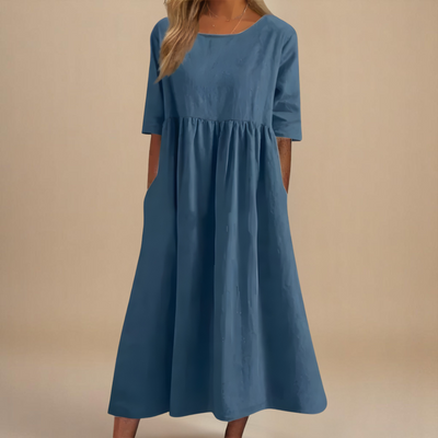 Moda Nova™ | Vestido favorecedor de algodón