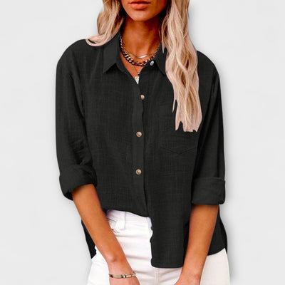 Eva – Camisa de lino de manga larga