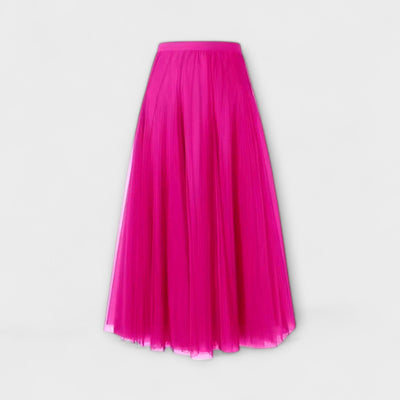 Lucia – Falda midi de malla plisada
