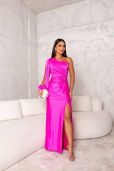 Zarra | Vestido Largo Elegante de Un Hombro
