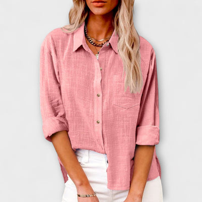 Eva – Camisa de lino de manga larga