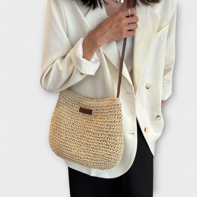 Elisa – Bolso de paja tipo bandolera