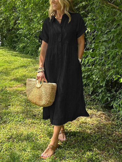 Moda Nova™ | Vestido ligero de verano con botones