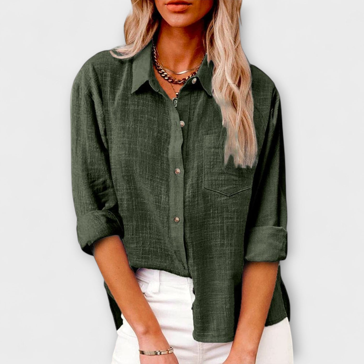Eva – Camisa de lino de manga larga