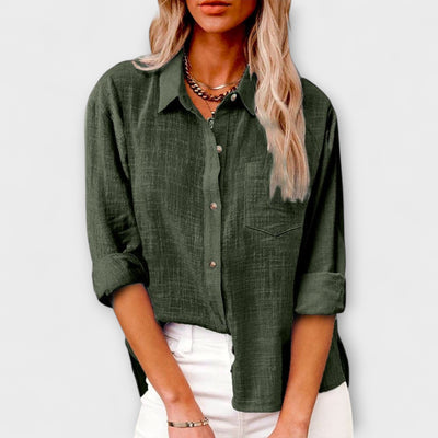 Eva – Camisa de lino de manga larga