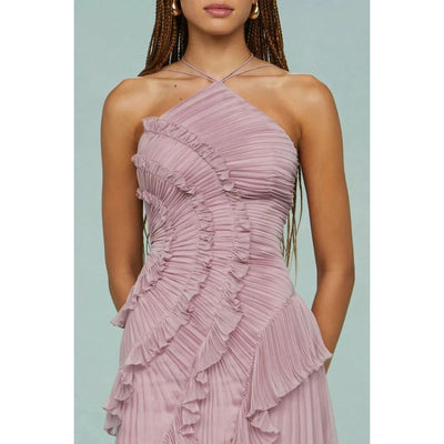 Moda Nova™ | Vestido largo con volantes elegantes