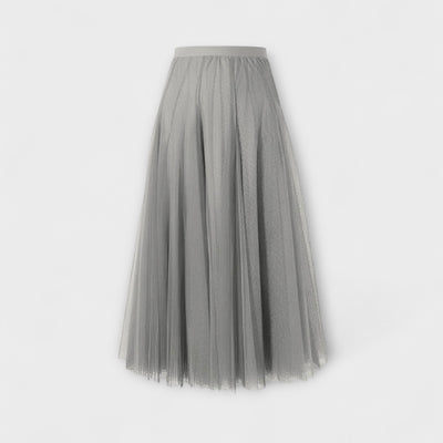 Lucia – Falda midi de malla plisada