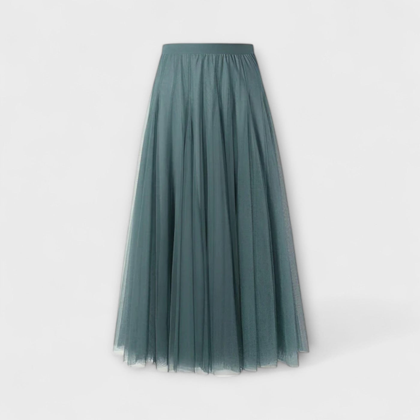 Lucia – Falda midi de malla plisada