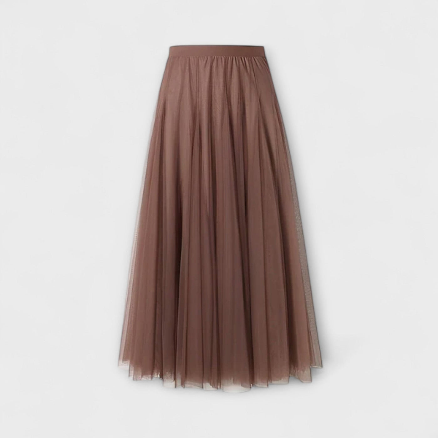 Lucia – Falda midi de malla plisada