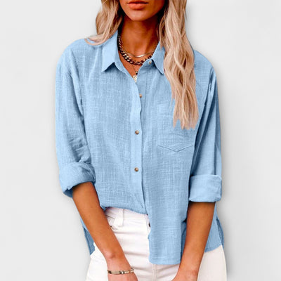 Eva – Camisa de lino de manga larga