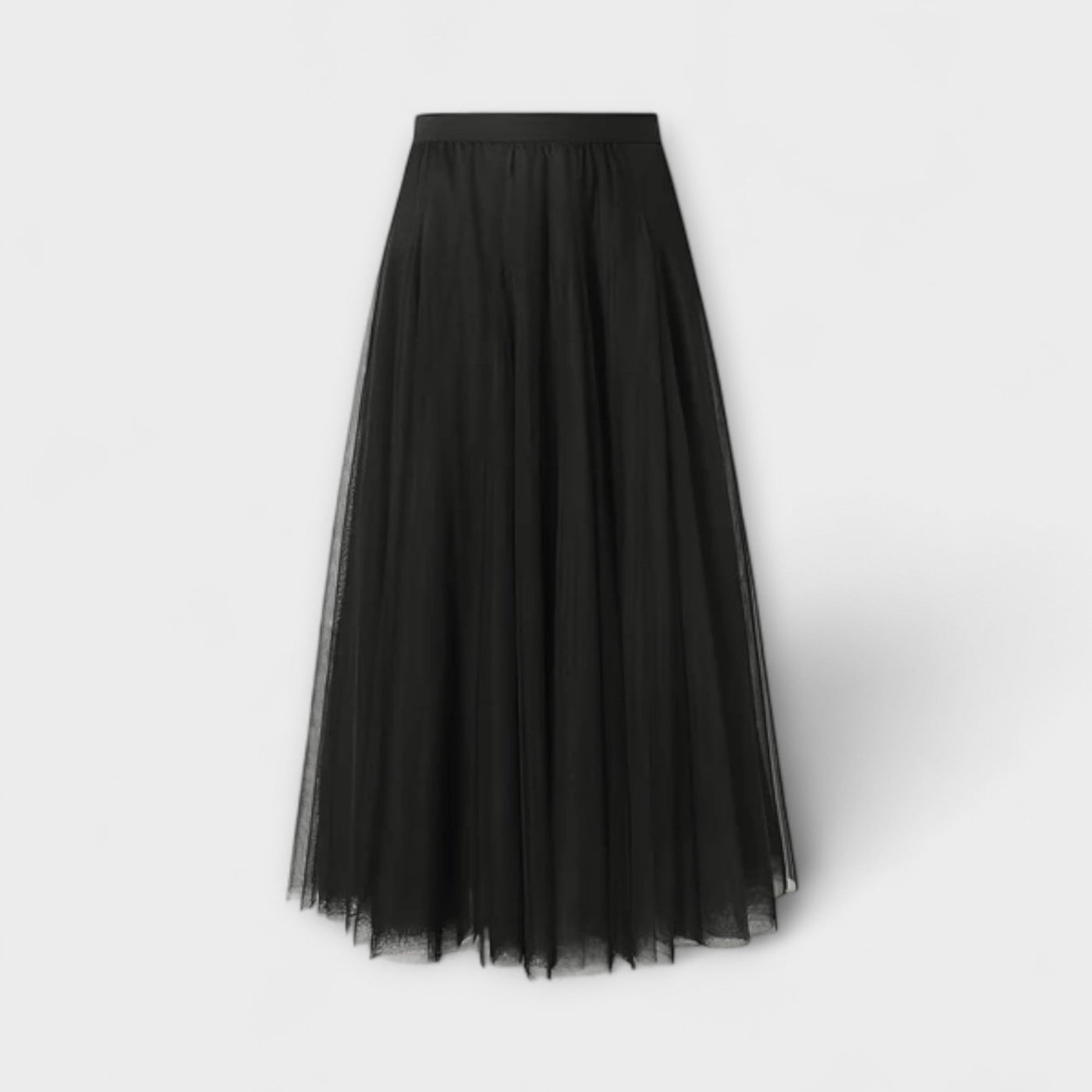Lucia – Falda midi de malla plisada