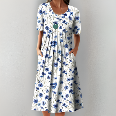 Moda Nova™ | Vestido midi floral