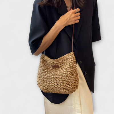 Elisa – Bolso de paja tipo bandolera