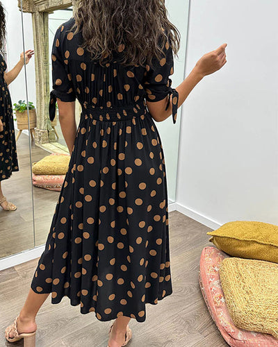 Monique™ | Vestido Elegante de Lunares