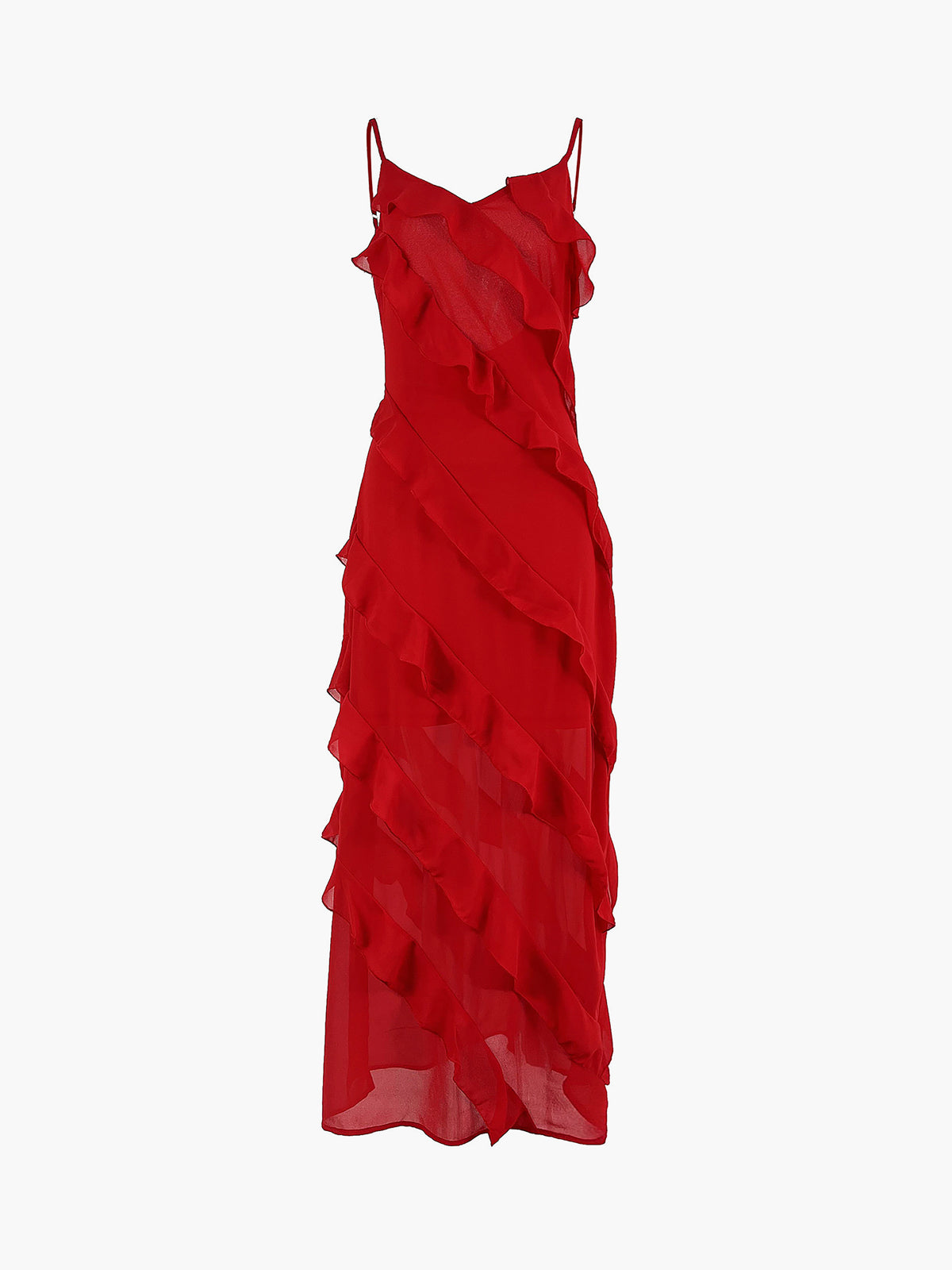 Violeta - Vestido Largo Elegante con Volantes