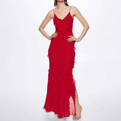Violeta - Vestido Largo Elegante con Volantes