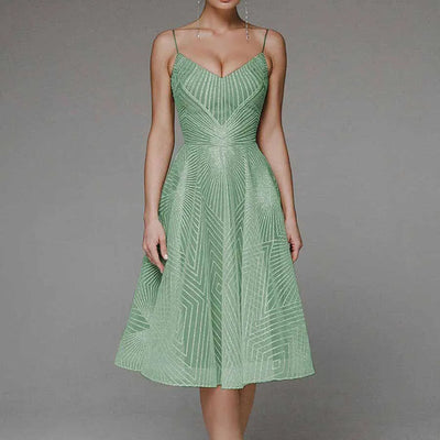 Teresa - Vestido elegante con espalda descubierta