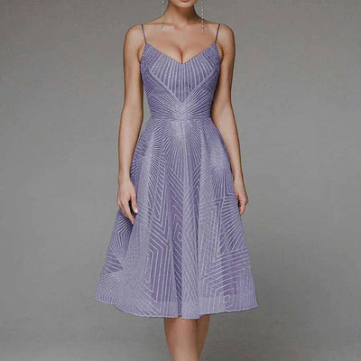 Teresa - Vestido elegante con espalda descubierta