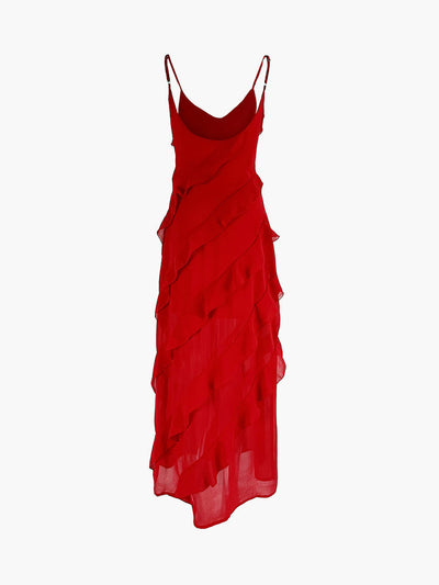 Violeta - Vestido Largo Elegante con Volantes