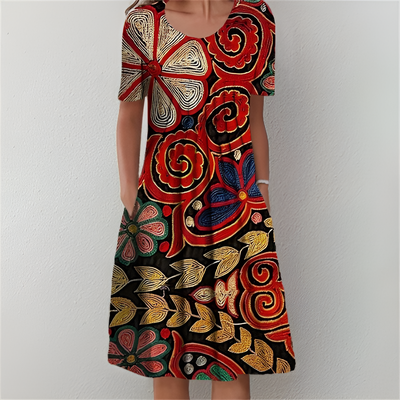 Moda Nova™ | Vestido midi floral