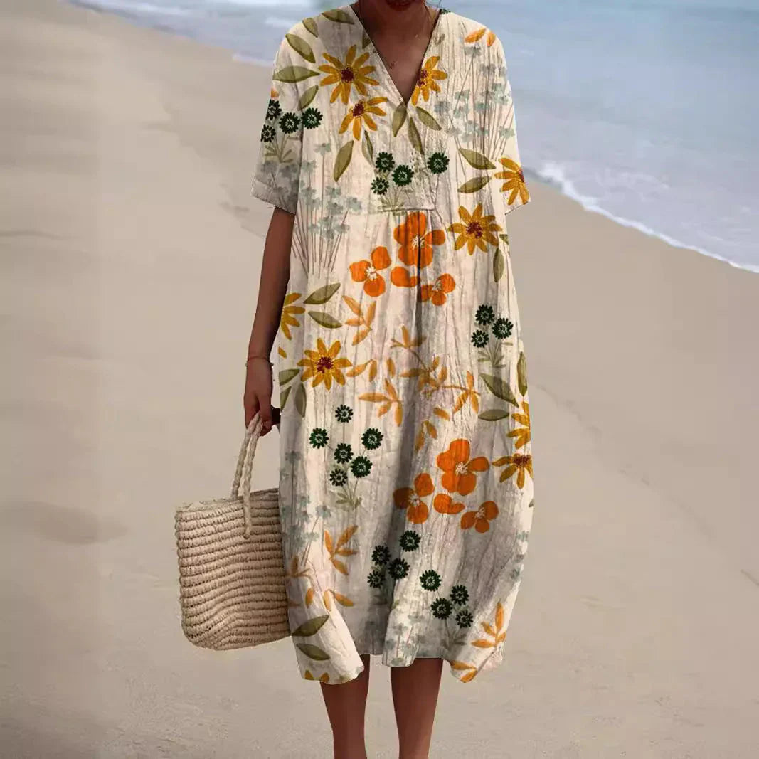 Moda Nova™ | Vestido suave con estampado floral