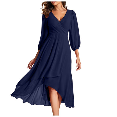 Moda Nova™ | Vestido con bordes asimétricos