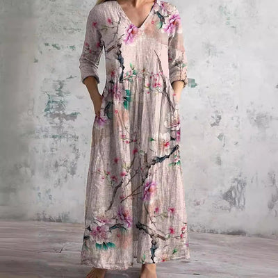 Moda Nova™ | Vestido de verano con estampado floral