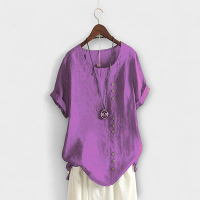 Nora – Blusa de mujer con mangas cortas