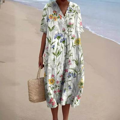 Moda Nova™ | Vestido suave con estampado floral